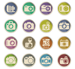 camera icon set