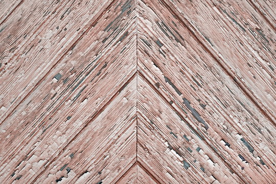 Natural Paint Wood Tiled Panel With Herringbone Pattern Texture