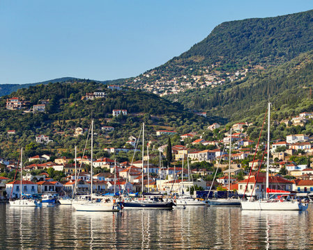 Vathy in Ithaki island, Greece