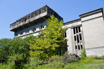 Abandoned, destroyed by war and overgrown  Tkvarcheli power plant