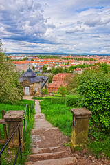 Bamberg city center Upper Franconia in Germany