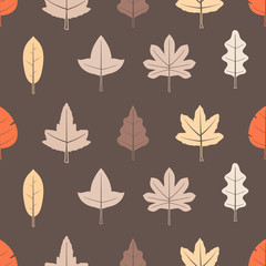 seamless vector background with leafs for your design