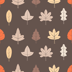 seamless vector background with leafs for your design