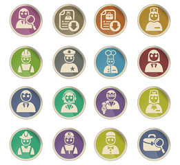job search icon set