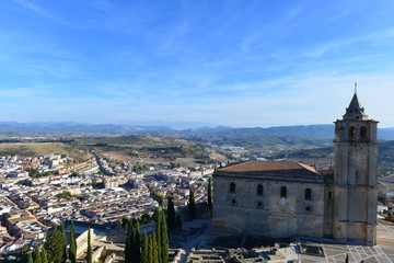 Fototapeta na wymiar Festungsanlage La Mota in Alcalá la Real, Jaén (Andalusien)