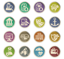 job search icon set