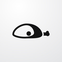 meat icon illustration