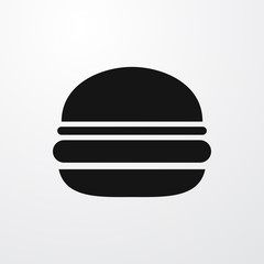 burger icon illustration