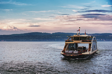 Car ferry on Lake Constance in Baden Wurttemberg