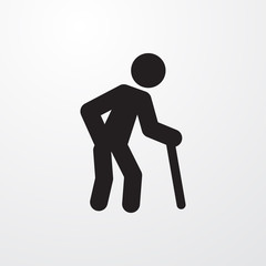 old man icon illustration