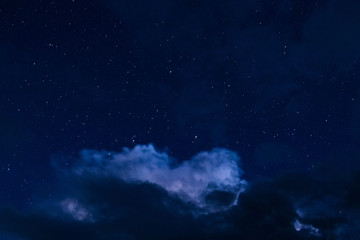 Fototapeta na wymiar Night sky with stars.
