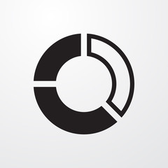 pie chart icon illustration