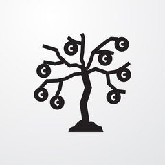 money tree icon illustration