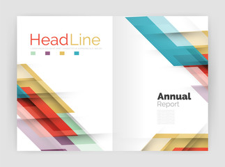 Modern line design, motion concept. Business annual report brochure templates