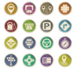 road icon set