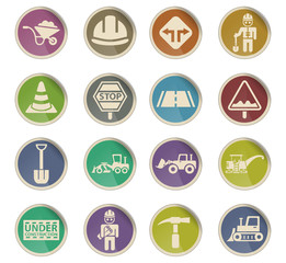 road repairs icon set
