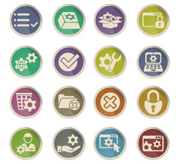 settings icon set