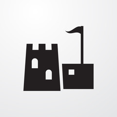 castle icon illustration