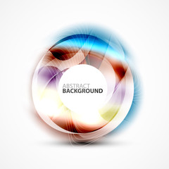 Modern shiny blurred swirl template