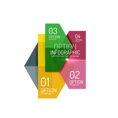 Paper geometric abstract infographic layouts