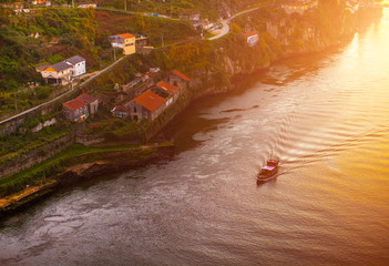 The city of Porto in Portugal. November.