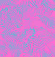 Fototapeta na wymiar mix palm leaf tree background