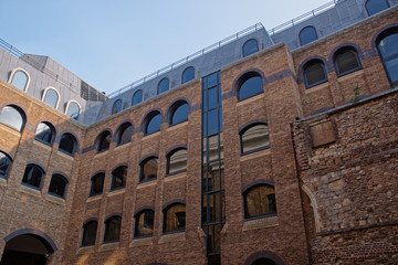 Modern Brick building at Bankside in London UK