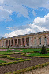 Obraz premium People and Palace of Versailles of Paris France