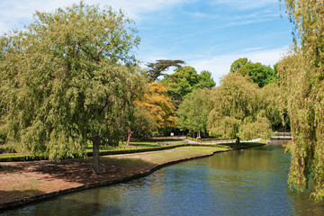 Pond at Leeds Castle in Kent UK