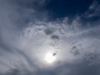 Fototapeta na wymiar Gray Clouds Before Rain