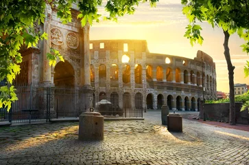 Velvet curtains Colosseum Colosseum and Arch