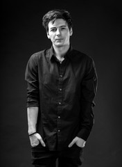 Handsome casual young man