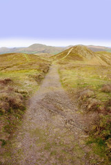 long mynd hills shropshire england uk