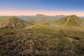 Fototapeta premium long mynd hills shropshire england uk