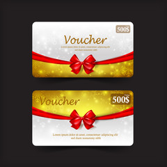 Collection of christmas gift voucher tag banner promotion sale a
