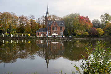 Bruges Tower Reflection