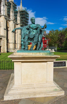 Statue of Constantine the Great at York Minster in York