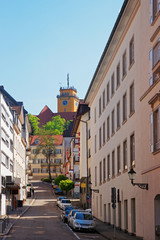 Street in the city center of Baden Baden Germany