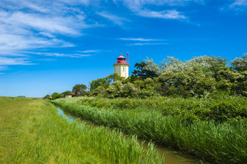 Leuchtturm bei Westermarkelsdorf auf Fehmarn