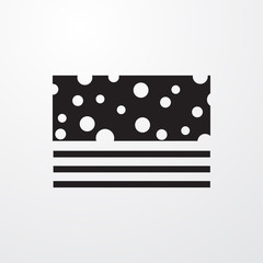 piece of cake icon illustration