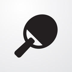 ping pong racket icon illustration