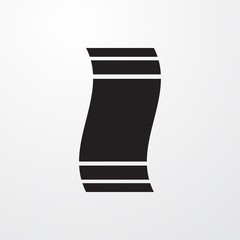 fitness carpet icon illustration