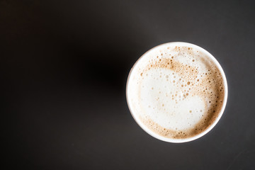 Latte coffee cup