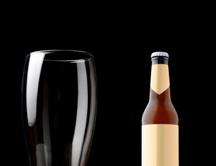 Dark beer close up