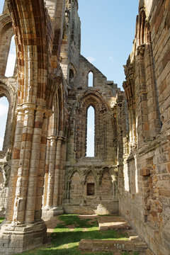 Whitby Abbey in North Yorkshire UK