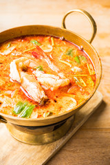 Spicy prawn soup
