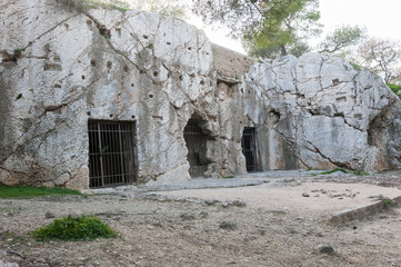 socrates prison from left