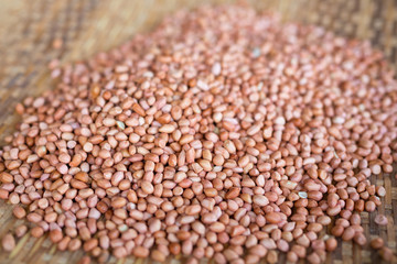 a pile of peanuts