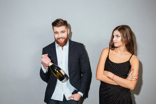 Image of couple with champagne