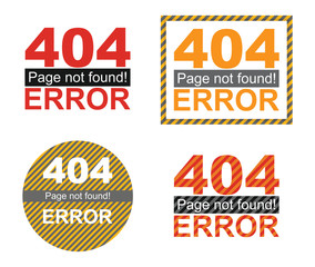 Error page template graphics
